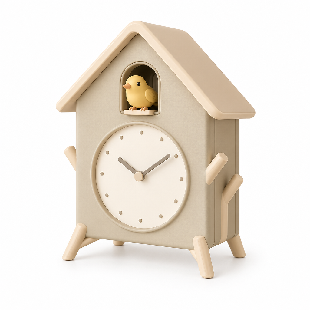 AVELORAF™ Canopy Chirp Treehouse Alarm Clock — Pop-Out Bird, Adjustable Daily Alarm & Nature-Inspired Desk Decor