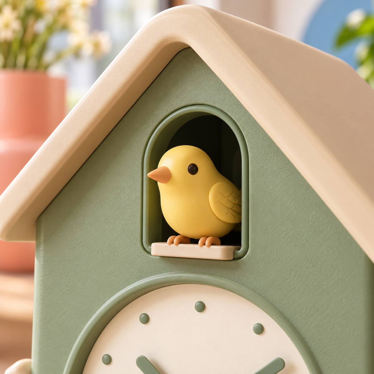 AVELORAF™ Canopy Chirp Treehouse Alarm Clock — Pop-Out Bird, Adjustable Daily Alarm & Nature-Inspired Desk Decor