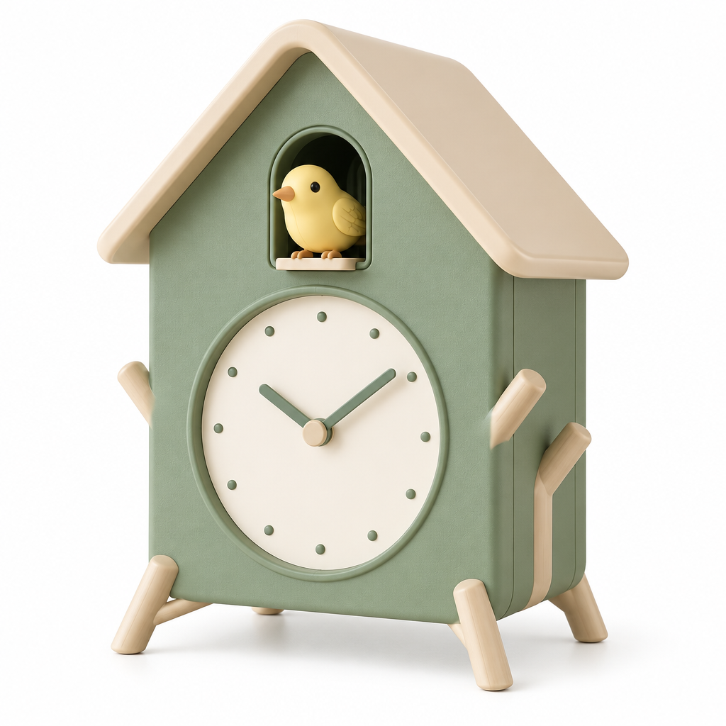 AVELORAF™ Canopy Chirp Treehouse Alarm Clock — Pop-Out Bird, Adjustable Daily Alarm & Nature-Inspired Desk Decor