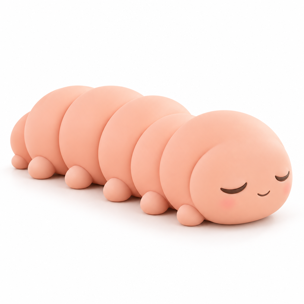 AVELORAF™ Dozy Loop Caterpillar — Soft Squeeze Desk Companion, Built-In Squeaker & Playful Shelf Decor